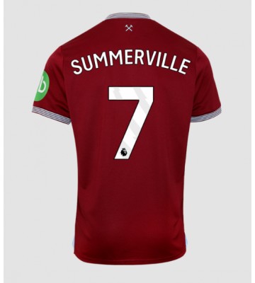 Lacne Muži Futbalové dres West Ham United Crysencio Summerville #7 2025-26 Krátky Rukáv - Domáci